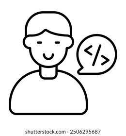 Premium download icon of programmer 