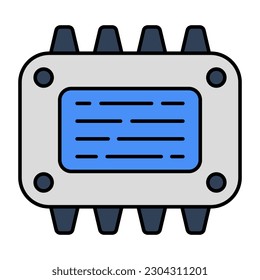 Un icono de descarga premium de memoria de acceso aleatorio 