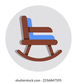 Premium download icon of rocking chair