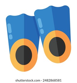 Premium download icon of scuba fins