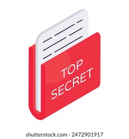 Premium download icon of secret folder