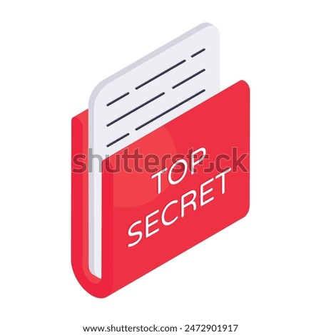 Premium download icon of secret folder