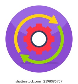A premium download icon of setting update 