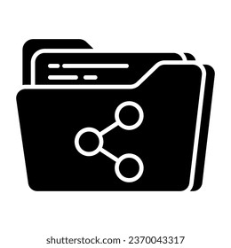 Premium download icon of share folder 