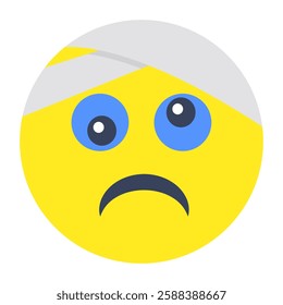 Premium download icon of sick face