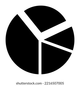 Icono de descarga premium del gráfico de cortes 