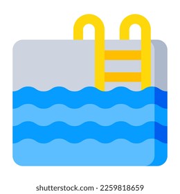 Icono de descarga premium de la piscina