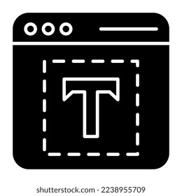 Icono de descarga premium de la herramienta de texto 
