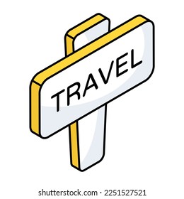 Premium download icon of travel board 