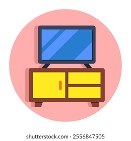 Premium download icon of tv stand