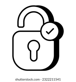 A premium download icon of unlock