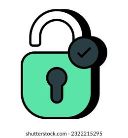 A premium download icon of unlock