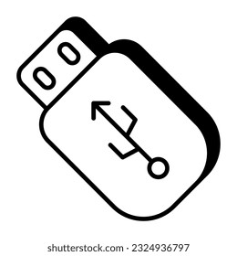 Premium download icon of usb sign