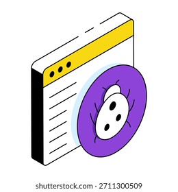 Ícone de download Premium do Web bug