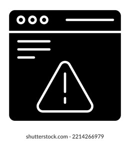 Icono de descarga premium de error web 