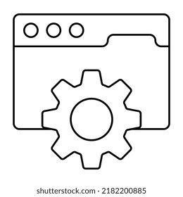 Icono de descarga premium de configuración web