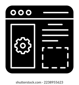 Icono de descarga premium de configuración web 