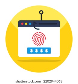Icono de descarga premium del hackeo de sitios web 
