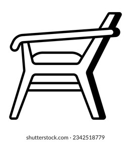 Premium download icon of wooden chair