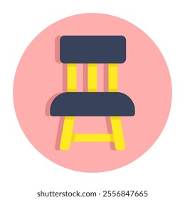 Premium download icon of wooden chair