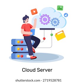 Ilustración de la Descarga de Premium de la configuración del servidor en la nube