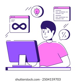 Premium download illustration of programmer 

