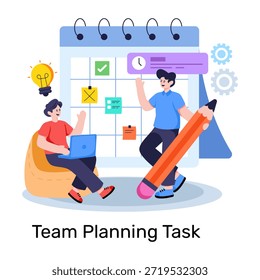 Ilustración de Descarga de Premium de la planificación de tareas