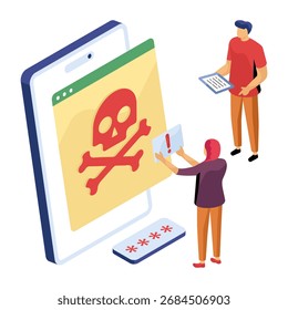 Premium-Download-Illustration für Web-Hacking