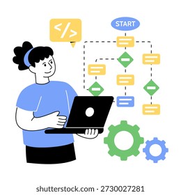 Premium download illustration of workflow 