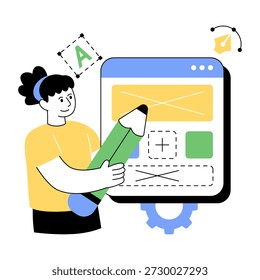        A premium download vector of web design 