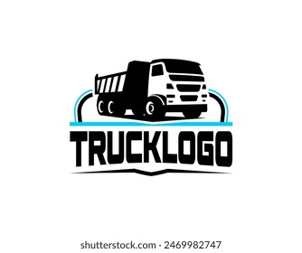 Premium Dump Truck Moving Truck Vector Silhouette Isolated