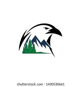 Premium Eagle Hawk Falcon Logo Template Vector