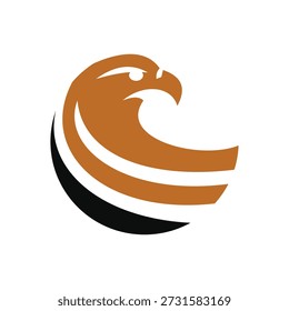 Icono de la cabeza del águila de Premium en estilo de Vector minimalista. Símbolo de Profesional para identidad corporativa, mascota deportiva o seguridad. Gráfico aislado de alta calidad para un diseño versátil y un uso creativo.