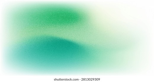 Premium eco concept background. Artistic green fluid wave texture with aethereal grain effect, ideal for nature presentation template or fresh cover.