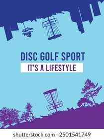 Premium editable vector file of discgolf background best for your digital design and print mockup	