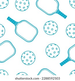 Premium editable vector file of seamless pickleball pattern best for your digital pattern design and print mockup	