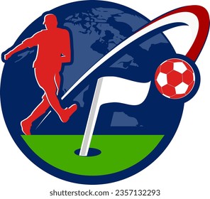 Premium Editable Vector Footgolf Logo for your team club and tournament event	