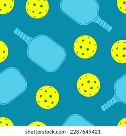 Premium editable vector of pickleball seamless pattern best for your digital design and graphic mockup	