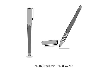 Diseño educativo del Vector de la pluma de Premium para el uso.
