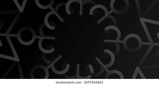 Premium Elegant black background with smooth golden curved lines. disign