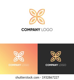 Premium elegant logo design concept, for boutique, or floral. Vector for company business