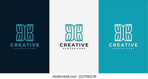 Premium elegant logo design concept. ornament flower logo design concept