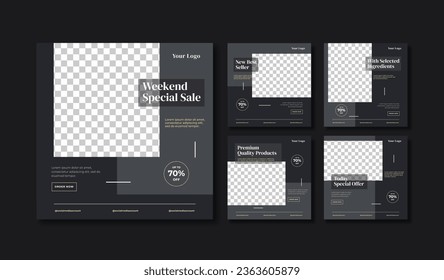 Premium and elegant social media post template