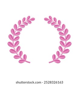 Premium Elegant Wreathes illustration on white.