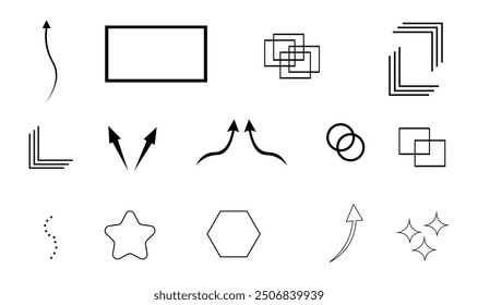 Premium element set vector illustration design for use.