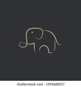 Premium Elephant Logo Design with modern concept. Icon elephant vector illustration
