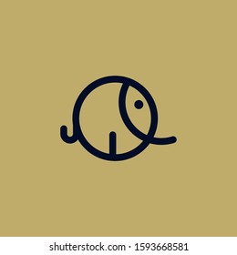 Premium Elephant Logo Design with modern concept. Icon elephant vector illustration