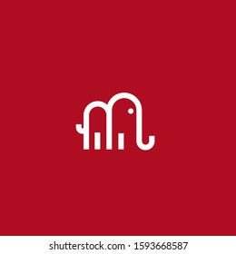 Premium Elephant Logo Design with modern concept. Icon elephant vector illustration
