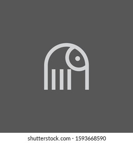 Premium Elephant Logo Design with modern concept. Icon elephant vector illustration
