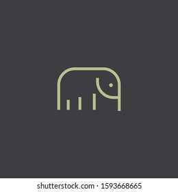 Premium Elephant Logo Design with modern concept. Icon elephant vector illustration